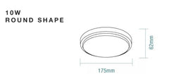 Cove 10W Round LED Bunker Light