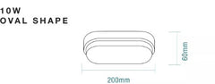 Cove 10W Oval LED Bunker Light