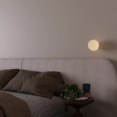 Crest Opal Orb Wall Light Black