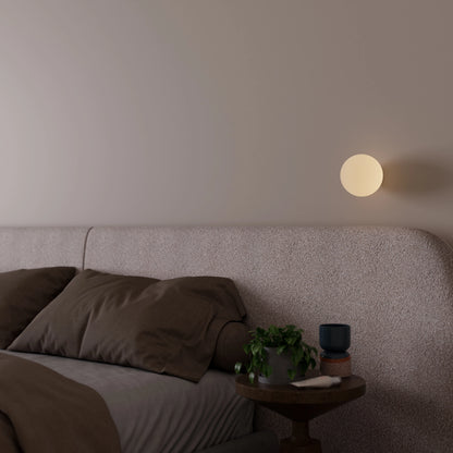 Crest Opal Orb Wall Light Black