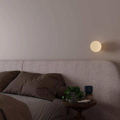 Crest Opal Orb Wall Light White