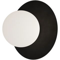 Crest Opal Orb Wall Light Black