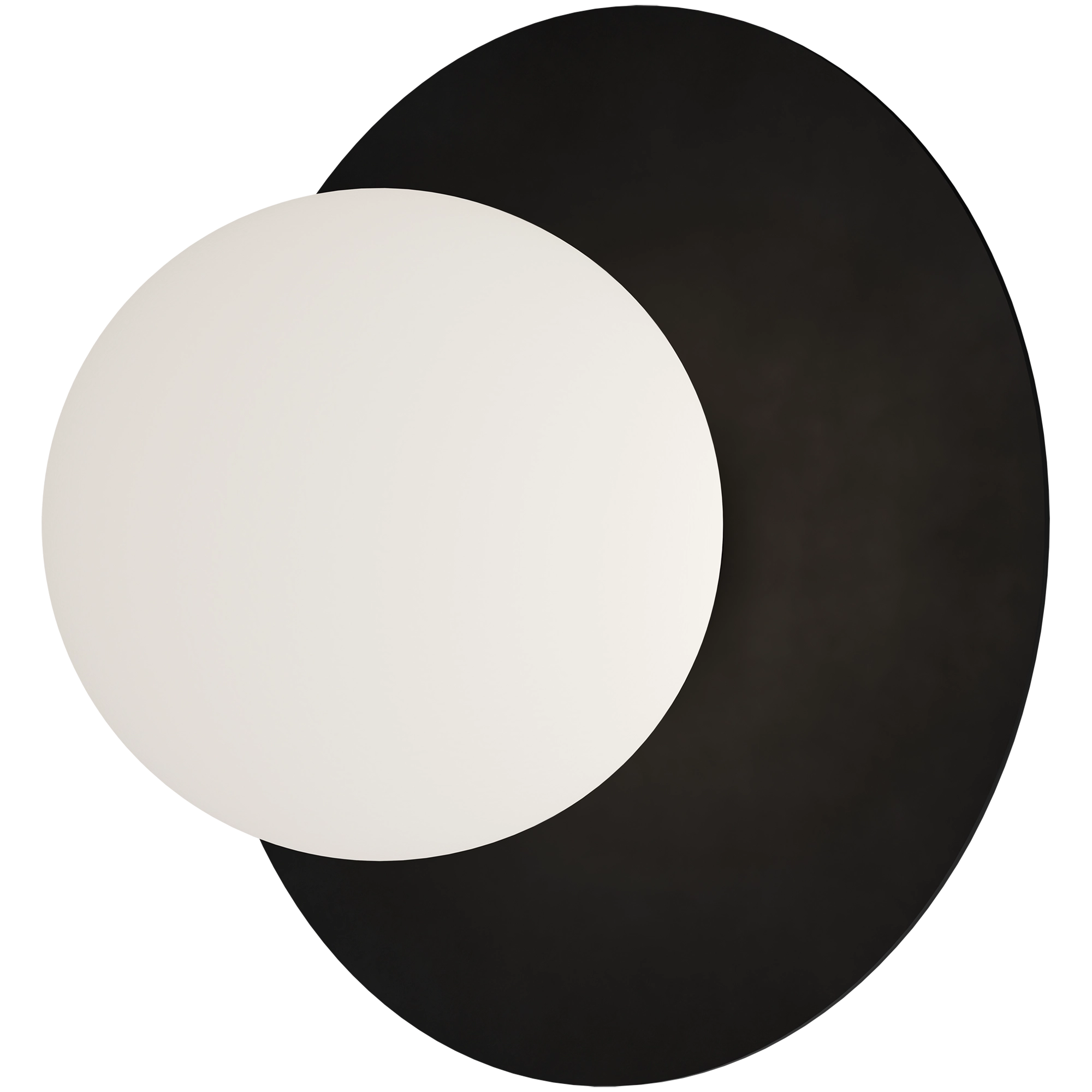Crest Opal Orb Wall Light Black