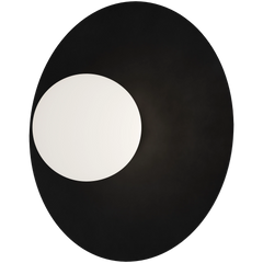 Crest Opal Orb Wall Light Black