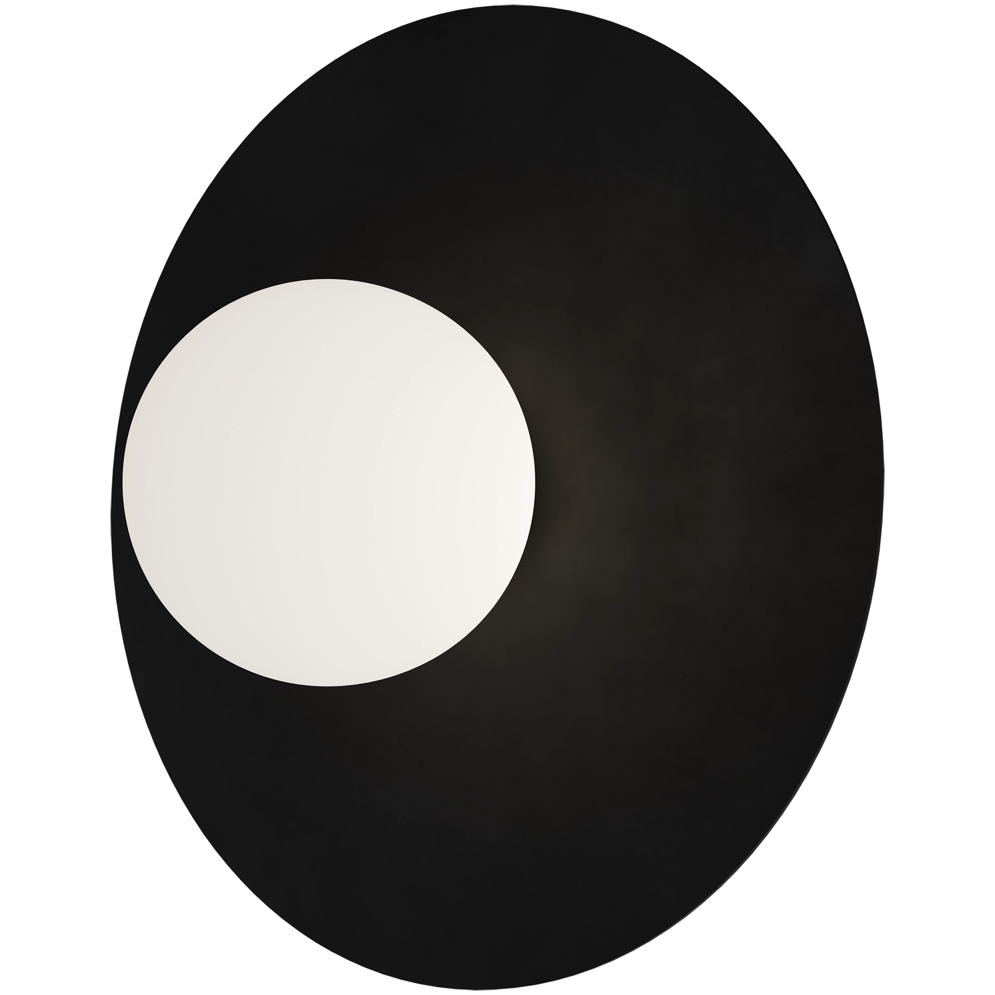 Crest Opal Orb Wall Light Black