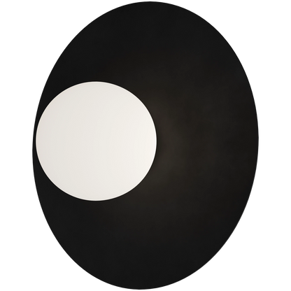 Crest Opal Orb Wall Light Black