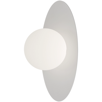 Crest Opal Orb Wall Light White