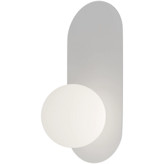 Crest Opal Orb Wall Light White