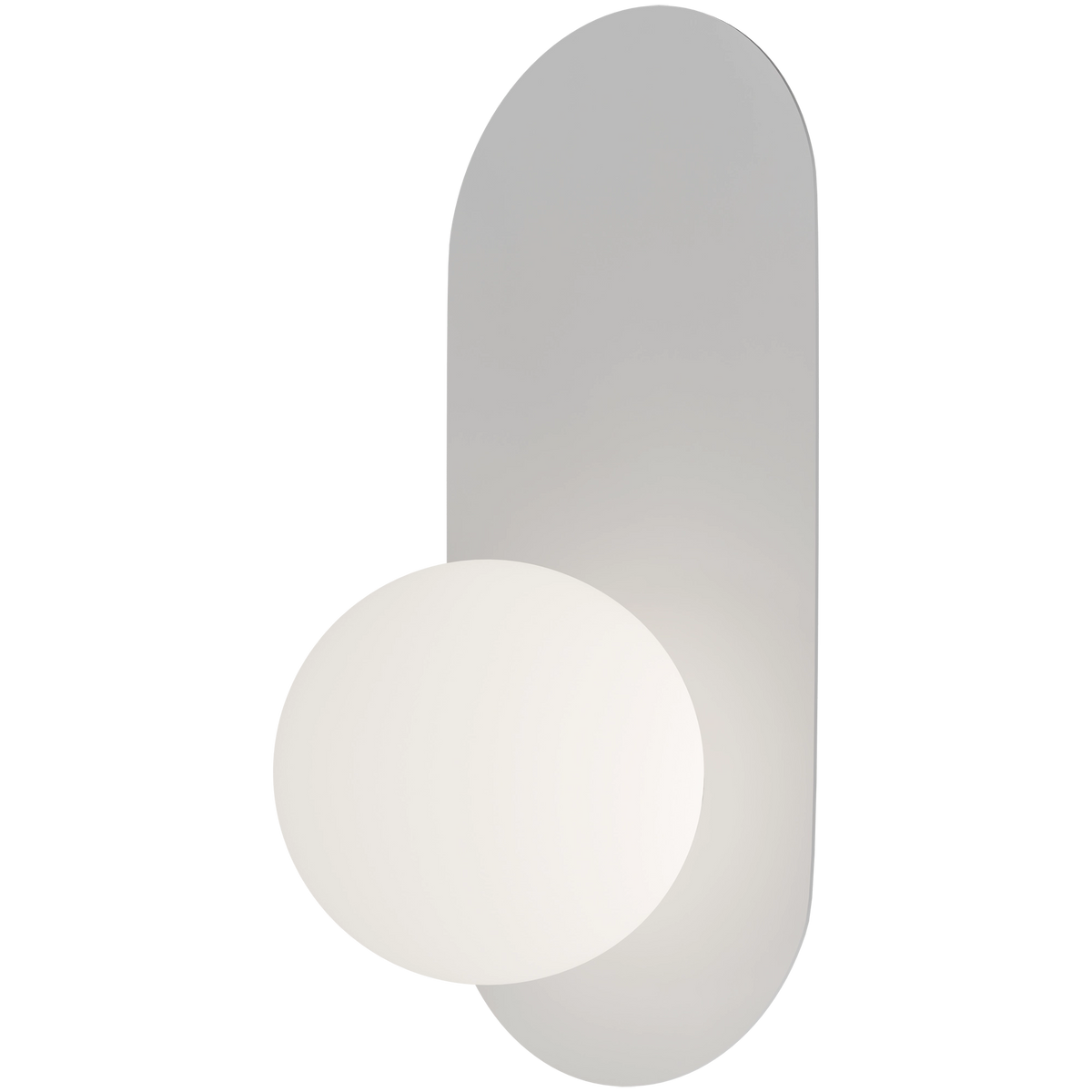 Crest Opal Orb Wall Light White