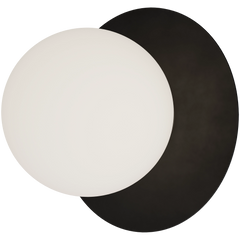 Crest Opal Orb Wall Light Black