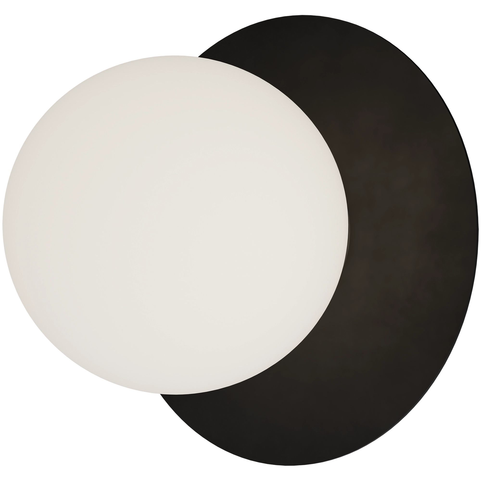 Crest Opal Orb Wall Light Black