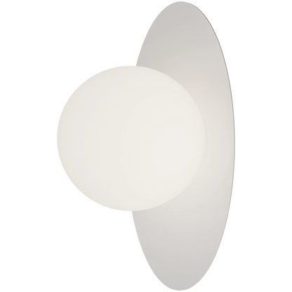 Crest Opal Orb Wall Light White