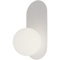 Crest Opal Orb Wall Light White