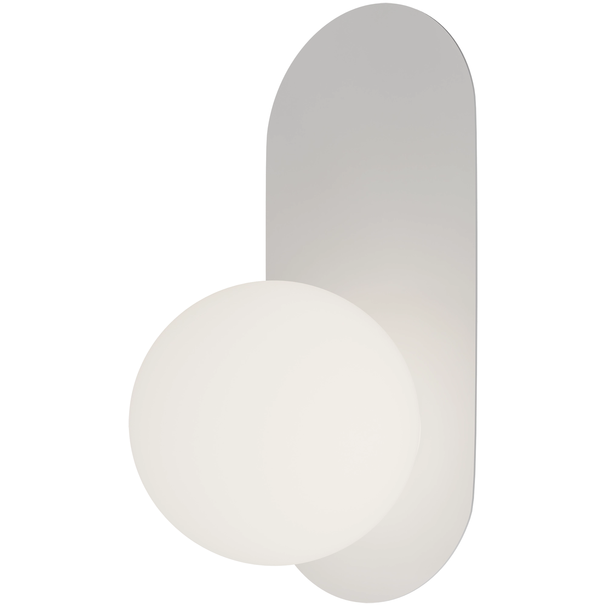 Crest Opal Orb Wall Light White