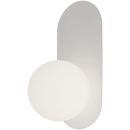 Crest Opal Orb Wall Light White