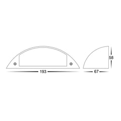 Curva Large 12V LED Step Light