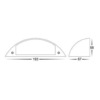 Curva Large 12V LED Step Light