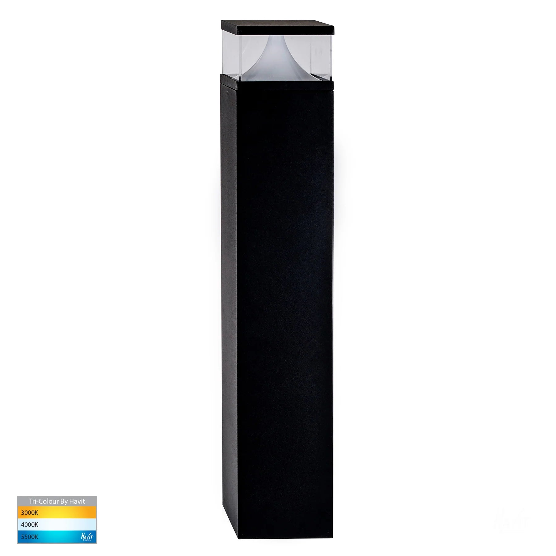 Divad 600mm LED Black Bollard