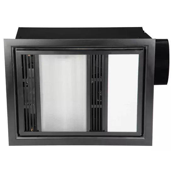 Domini 3-In-1 Fan/Heat/LED Light Black