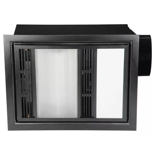 Domini 3-In-1 Fan/Heat/LED Light Black