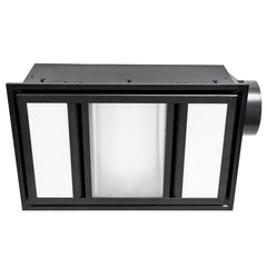Domino 3-In-1 Fan/Heat/LED Light Black