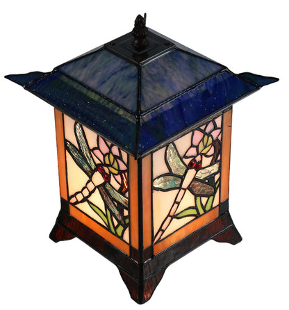 Dragonfly Lantern Art Deco Table Lamp