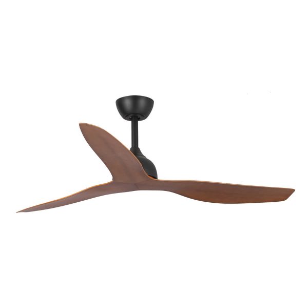 Eco Style 52" DC Ceiling Fan Black & Koa with Remote
