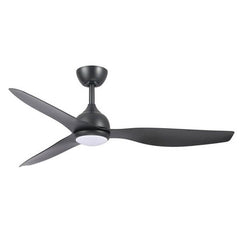 Eco Style 52" DC Ceiling Fan Black with LED Light & Remote