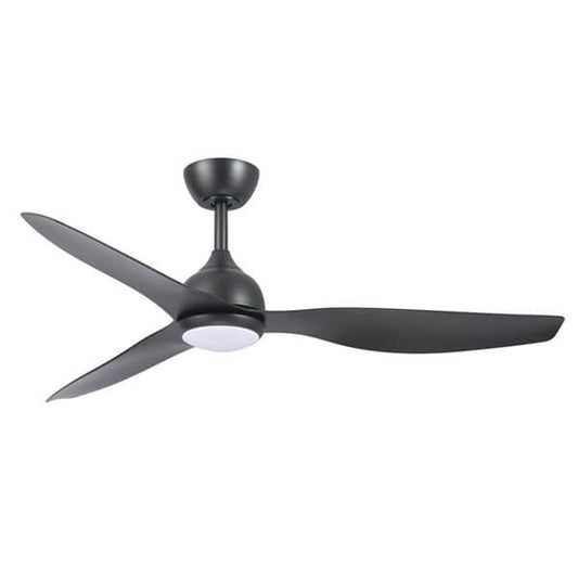 Eco Style 52" DC Ceiling Fan Black with LED Light & Remote