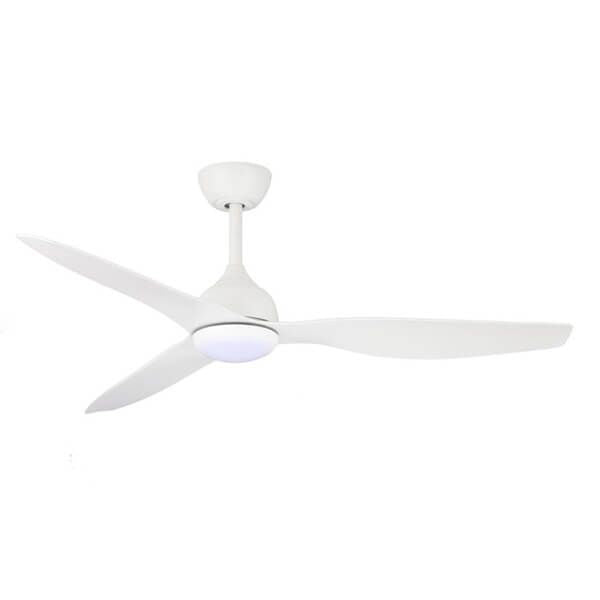 Eco Style 52" DC Ceiling Fan White with LED Light & Remote