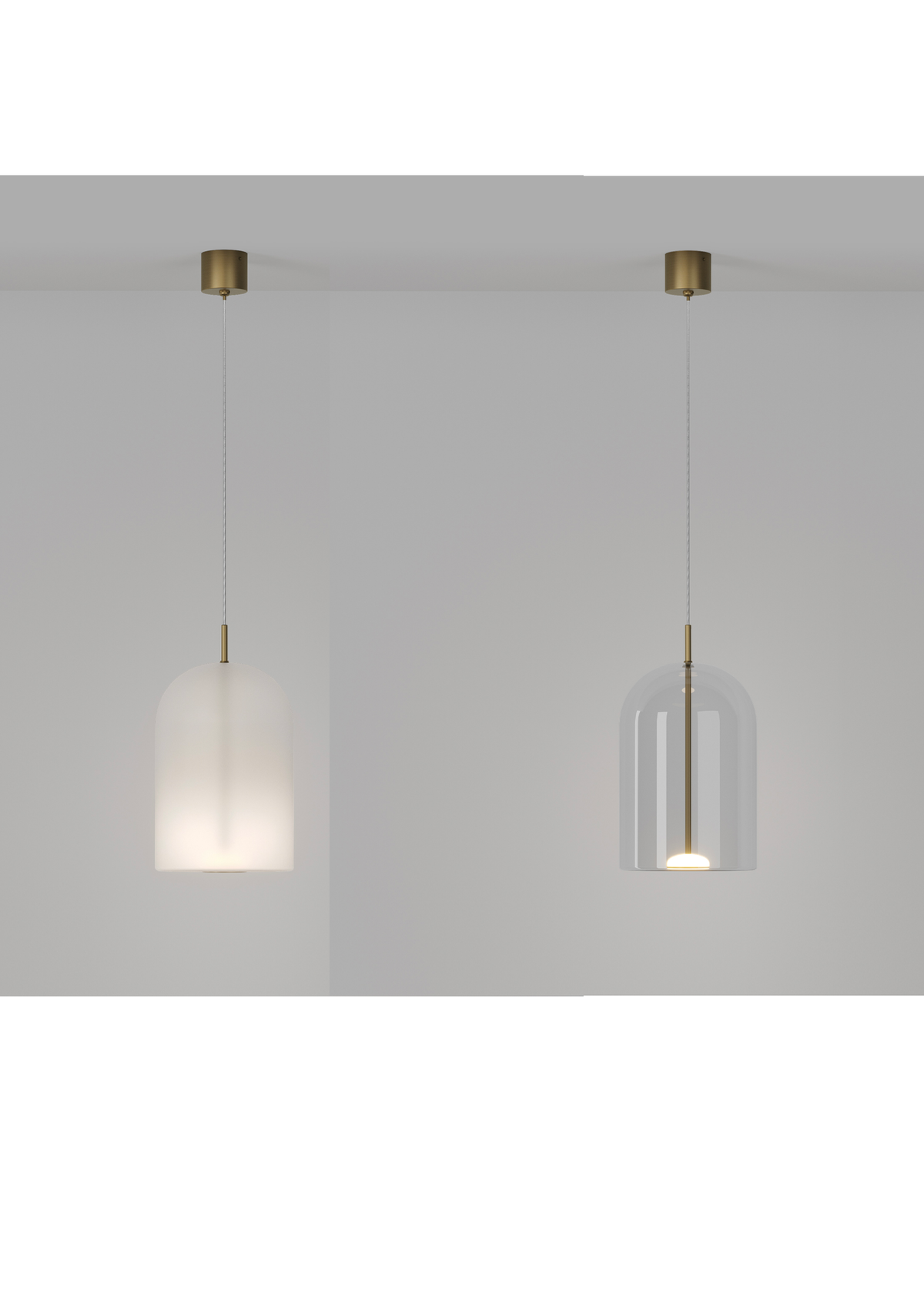 Elong Air Glass LED Pendant