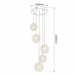Yoyo 5LT LED Pendant