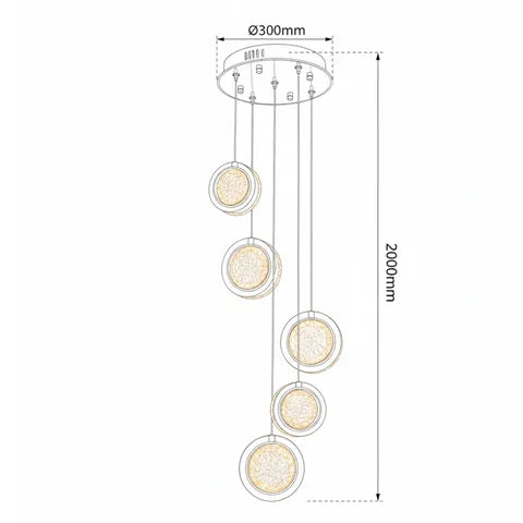Yoyo 5LT LED Pendant