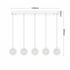 Yoyo 5LT LED Bar Pendant