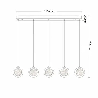 Yoyo 5LT LED Bar Pendant