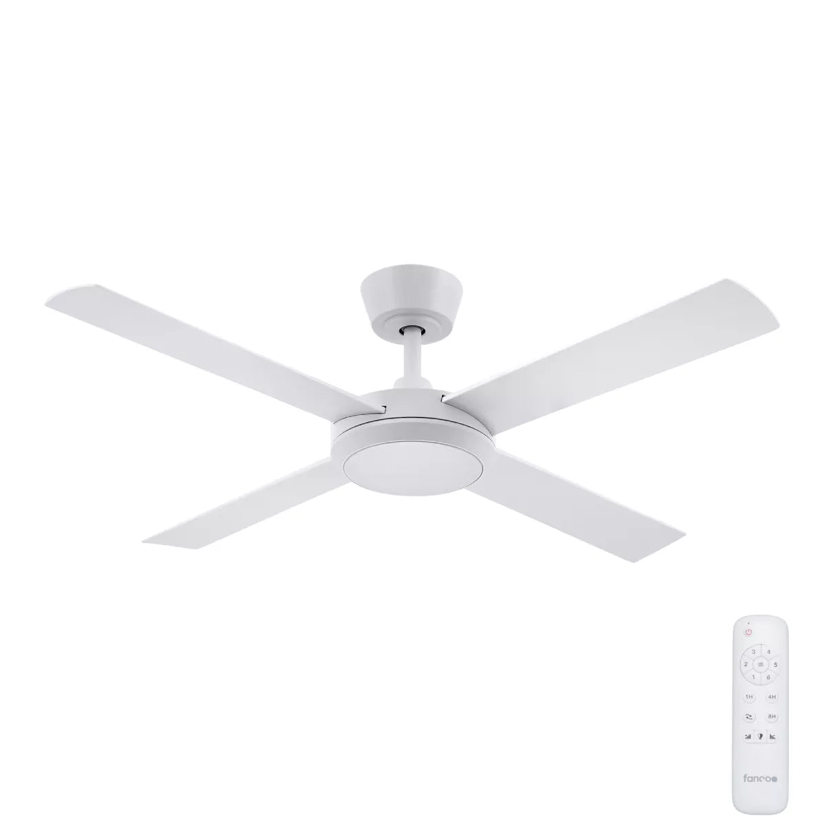 Eco Silent Pro 48" White DC Ceiling Fan with Remote