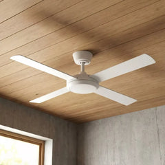 Eco Silent Pro 48" White DC Ceiling Fan with Remote