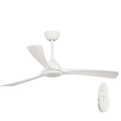 Sanctuary 52" DC Ceiling Fan White with Whitewash Blades