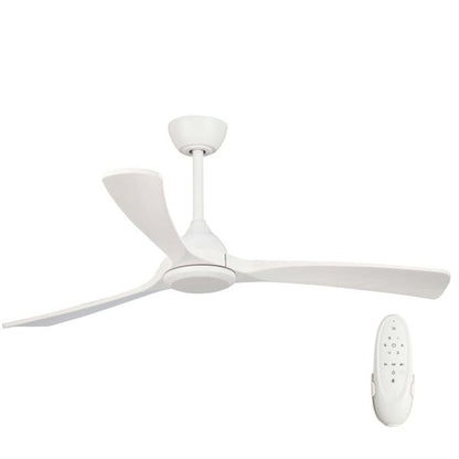 Sanctuary 52" DC Ceiling Fan White with Whitewash Blades