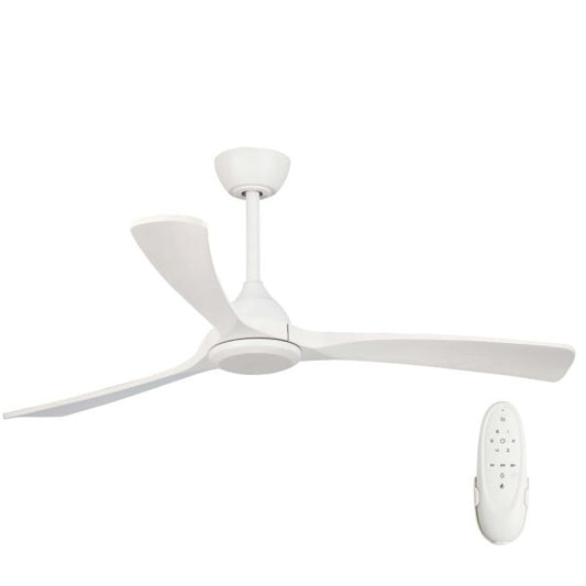Sanctuary 52" DC Ceiling Fan White with Whitewash Blades