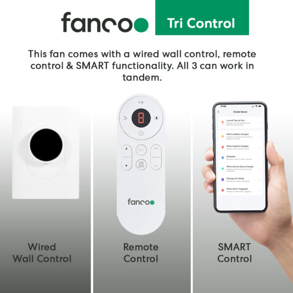 Horizon 52" DC Ceiling Fan with Remote & Wall Control