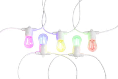 White 10LT Solar Festoon Lighting Kit