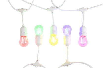 White 10LT Solar Festoon Lighting Kit
