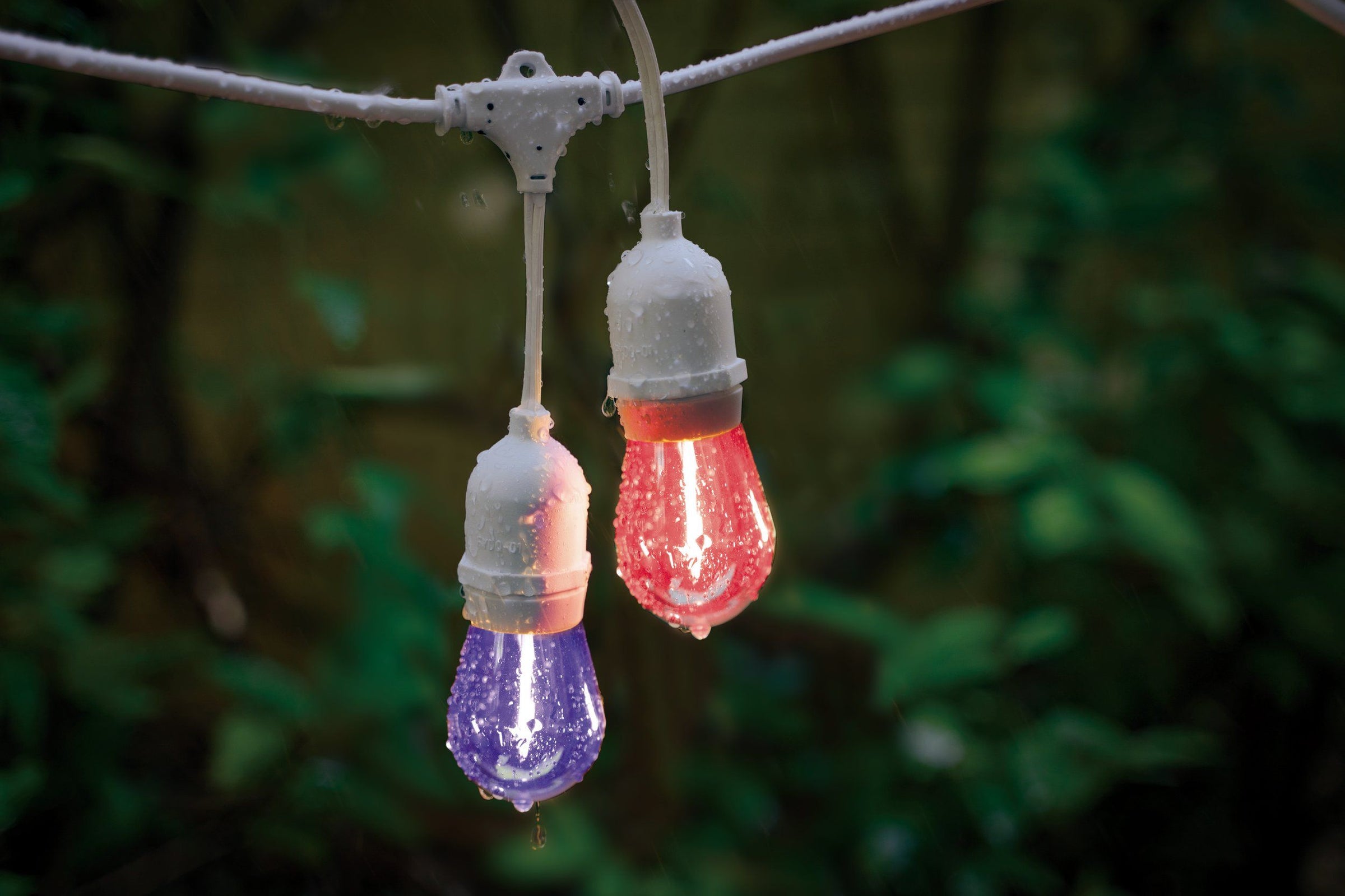 White 10LT Solar Festoon Lighting Kit