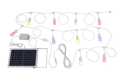 White 10LT Solar Festoon Lighting Kit