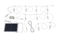 White 10LT Solar Festoon Lighting Kit