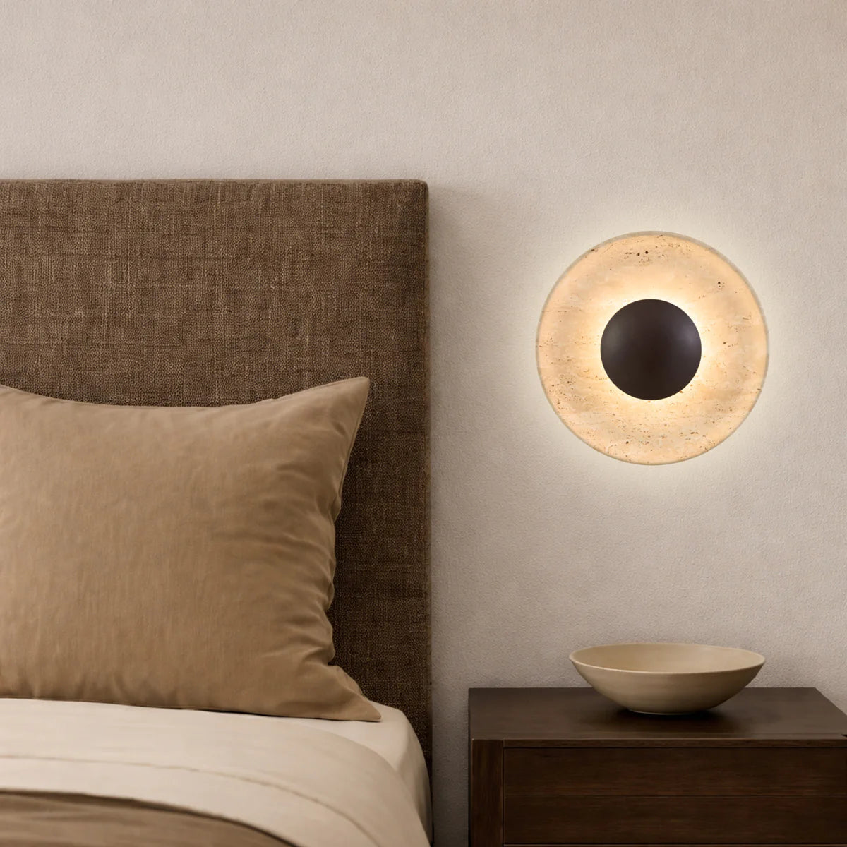 Firan Travertine LED Wall Light