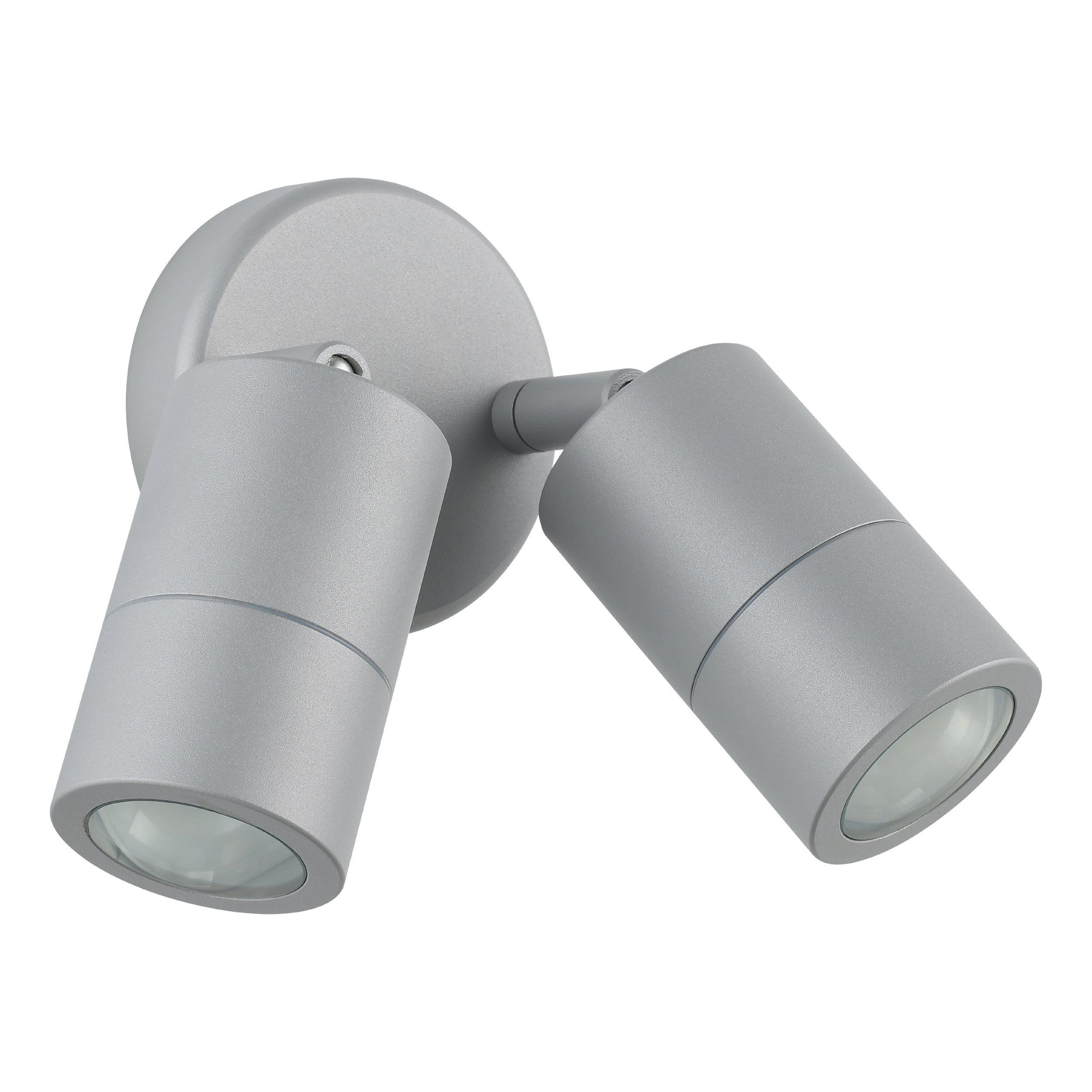 Fremantle Twin Exterior Wall Light Silver