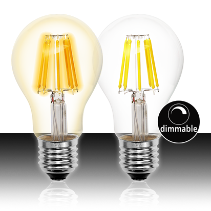 Filament GLS LED dimmable 8W E27 Globe