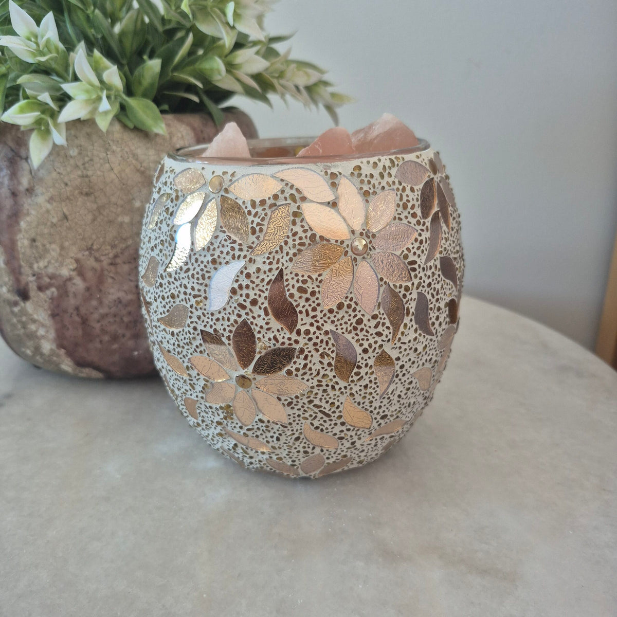 Mosaic Vase Salt Lamps